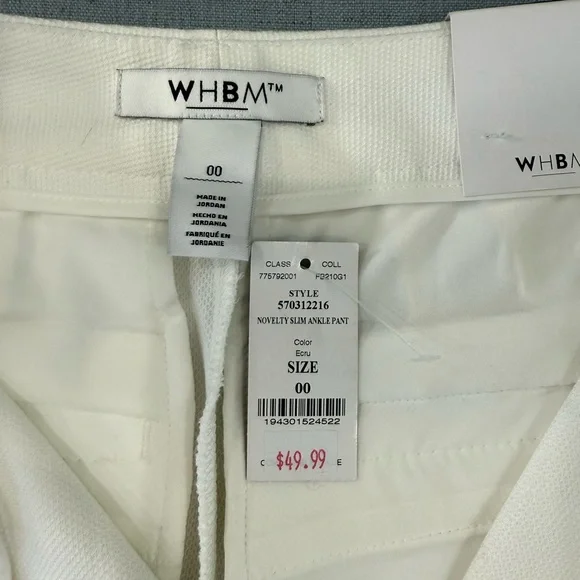 White House Black Market Novelty Slim Ankle Pants - Picture 3 of 4